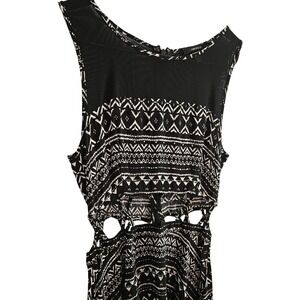 Forever‎ 21 High Low Maxi Dress Women's Size S Criss-cross Open Middle
